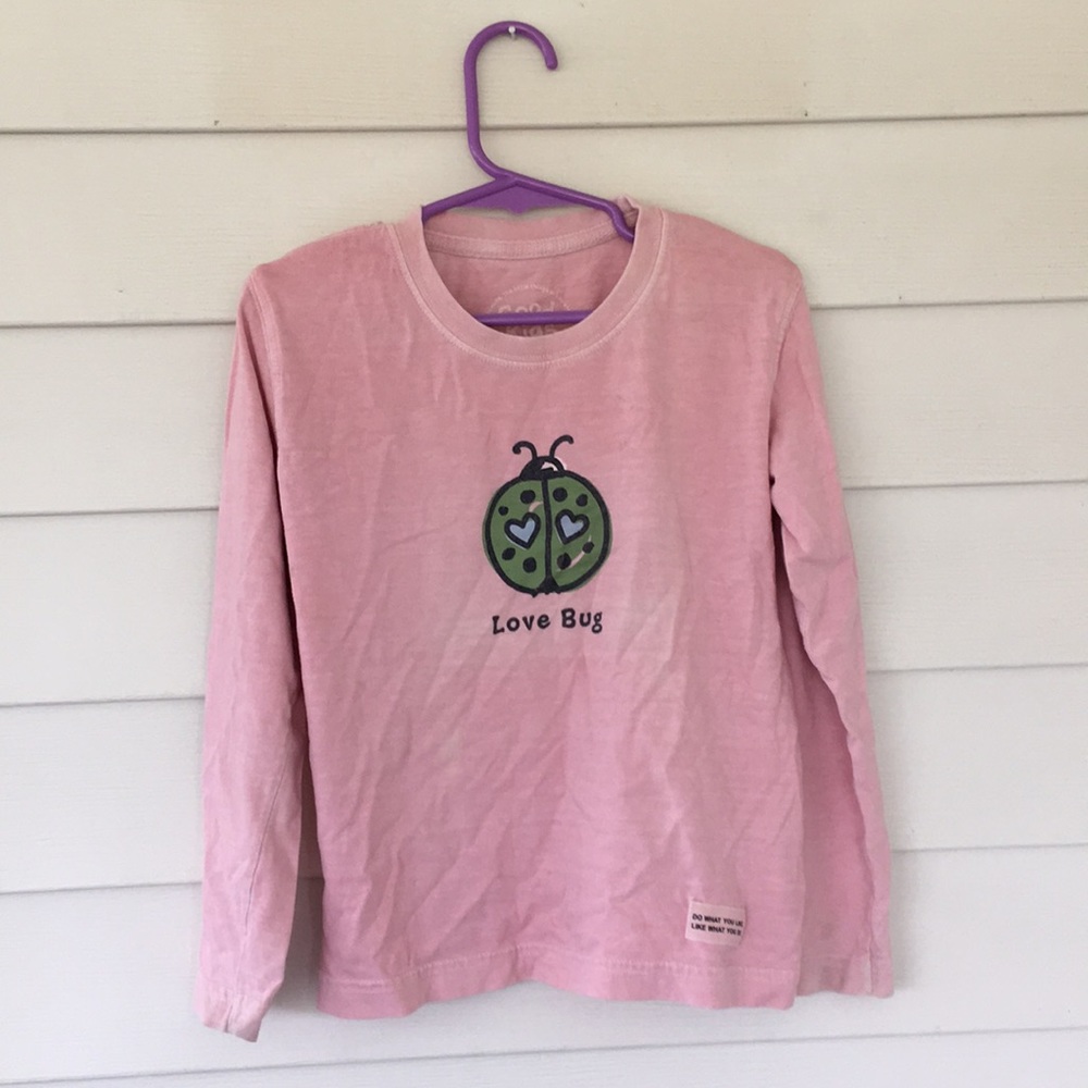 Life is Good Love Bug girls shirt